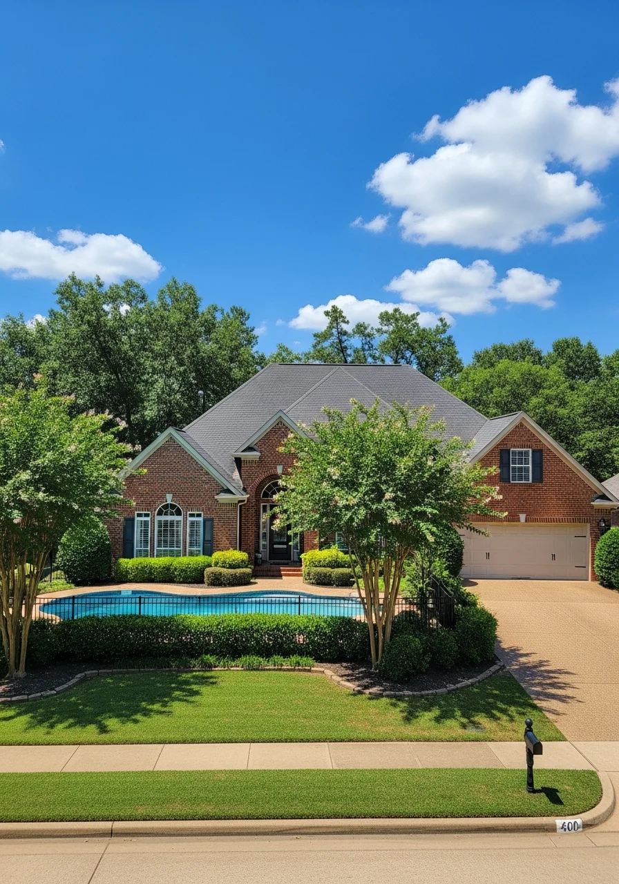Roswell home exterior with historic character details and well-maintained grounds.