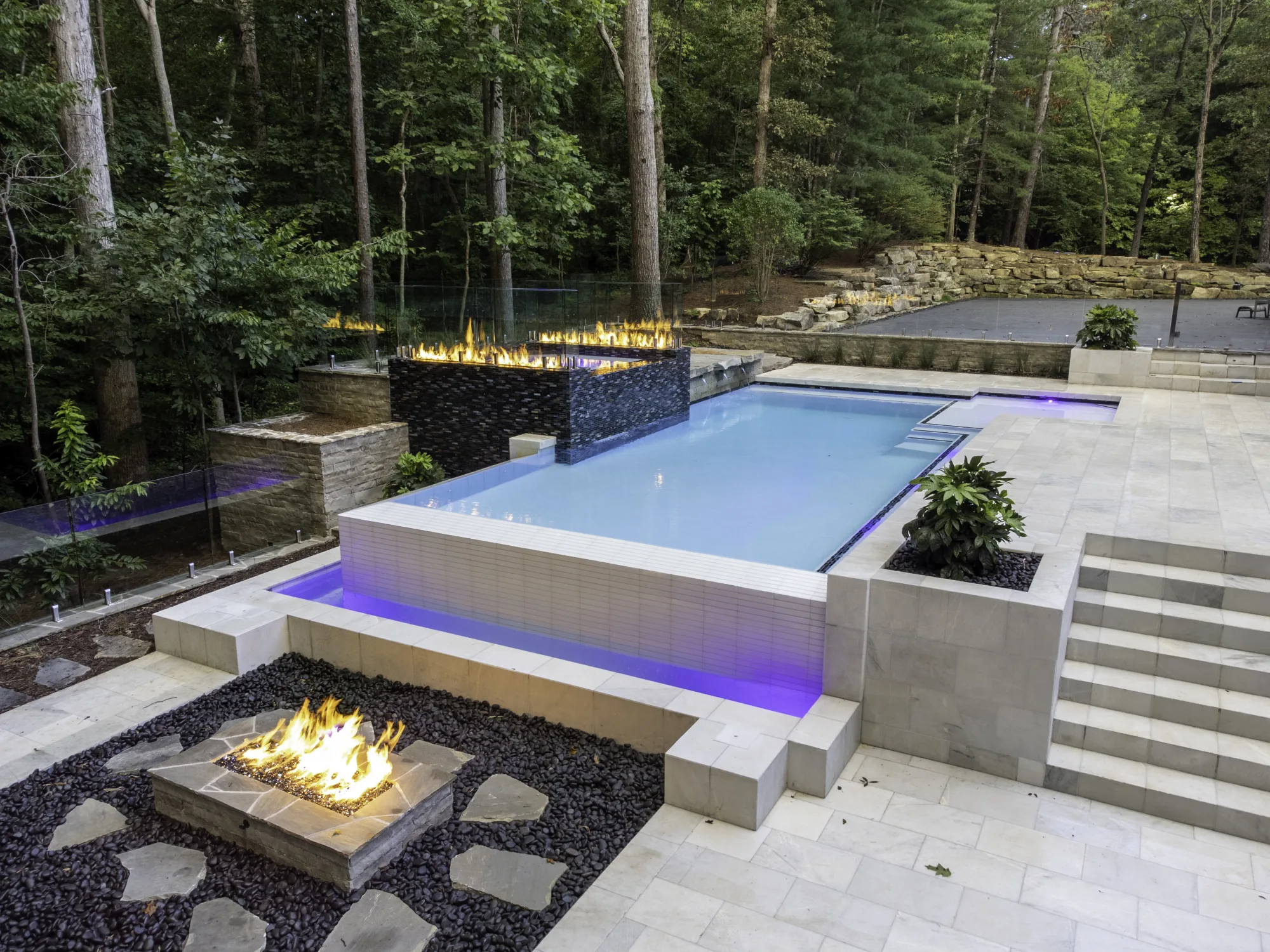 Custom pool and outdoor living project by United Poolscapes
